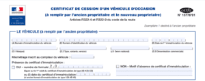 Certificat de cession